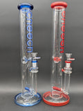 Cheech Glass - 16" Color Rim Straight Tube Water Pipe