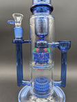 Cheech Glass - Double Big Tire Recycler Water Pipe