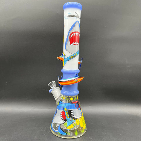 Cheech Glass - Sharknado Beaker Water Pipe