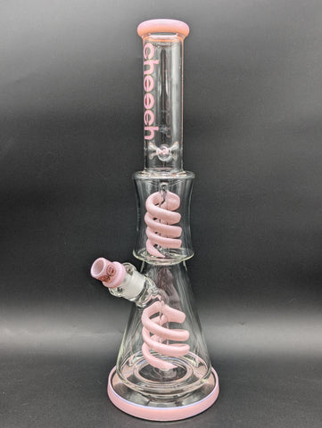 Cheech Glass - Spiral Perc Beaker Water Pipe 17"