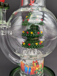 Christmas Cheer Glass Water Pipe | 11.75" | 14mm