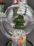 Christmas Cheer Glass Water Pipe | 11.75" | 14mm