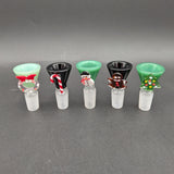 Christmas Decorated Herb Slide 14mm
