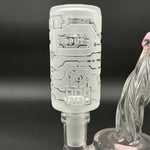 Milky Way Glass Circuitboard Clear Long Bowl - Avernic Smoke Shop