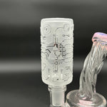 Milky Way Glass Circuitboard Clear Long Bowl - Avernic Smoke Shop