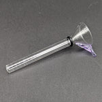 Clear Glass 9mm Slide w/ Rubber Seal - Color Handle