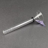 Clear Glass 9mm Slide w/ Rubber Seal - Color Handle