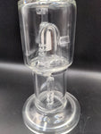 Clear GoG Water Pipe with Double Percs 7.5" - Avernic Smoke Shop