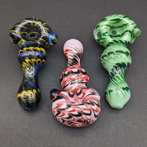 Color Twist Spoon Pipe - Reading Glass Militia