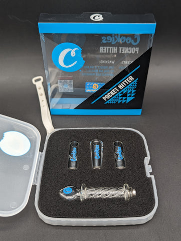 Cookies Pocket Hitter 3-in-1 Glass Chillum & Tip Kit | 4"