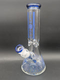Diamond Glass 12" Honeycomb Pattern Beaker-Avernic Smoke Shop