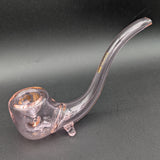Diamond Glass Sherlock Hand Pipe-Avernic Smoke Shop