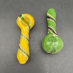 Dichro Spiral Solid Color Hand Pipe-Avernic Smoke Shop