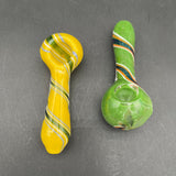 Dichro Spiral Solid Color Hand Pipe-Avernic Smoke Shop