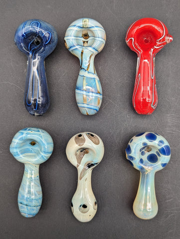 Distant Atmospheres Glass Spoon Pipe | 3" | Assorted Designs