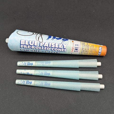 Dogg Lbs Blue Paisley Cones 1 1/4 - 6pk