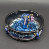 Dragon Polyresin Round Ashtray with Snuffer | 4"-Avernic Smoke Shop