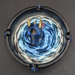 Dragon Polyresin Round Ashtray with Snuffer | 4"-Avernic Smoke Shop