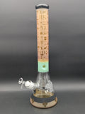 Egyptian Sandblasted 18" Beaker Bong-Avernic Smoke Shop