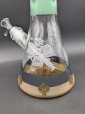 Egyptian Sandblasted 18" Beaker Bong-Avernic Smoke Shop
