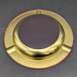 Elements Round Metal Ashtray - Red