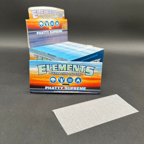 Elements Ultra Thin Rolling Papers - Phatty Supreme | 32 pc
