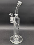 Envy Glass 13" Bent Neck Fixed 4 Hole Bong-Avernic Smoke Shop