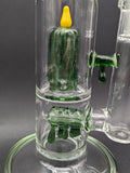 Envy Glass 16" Candle Series Dual Perc Straight Bong-Avernic Smoke Shop