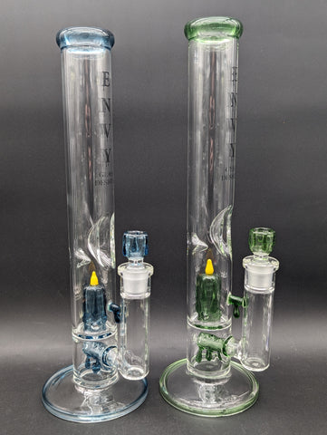 Envy Glass 16" Candle Series Dual Perc Straight Bong-Avernic Smoke Shop