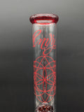 Envy Glass 16" "Pop Rocks" Dual Perc Recycler Straight Tube-Avernic Smoke Shop