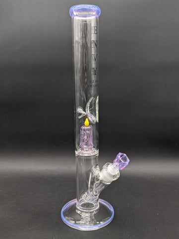 Envy Glass 17" Inline Candle Perc Straight Tube-Avernic Smoke Shop