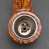 Faux Wood Textured 6" Sherlock Pipe-Avernic Smoke Shop