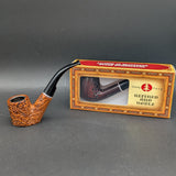 Faux Wood Textured 6" Sherlock Pipe-Avernic Smoke Shop