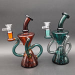 Full Color Dual Chamber Recycler Bong