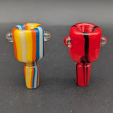 Fully Worked Multi Color Bowl w/ Studs 14mm-Avernic Smoke Shop