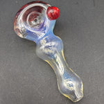 Fumed Flower Spoon Pipe - Reading Glass Militia