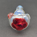 Fumed Flower Spoon Pipe - Reading Glass Militia
