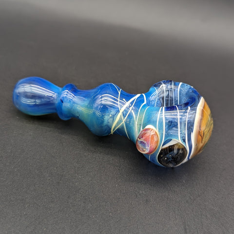 Fumed Galaxy Spoon Pipe - Reading Glass Militia