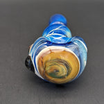 Fumed Galaxy Spoon Pipe - Reading Glass Militia