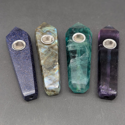 Gemstone Hand Pipe | 4"