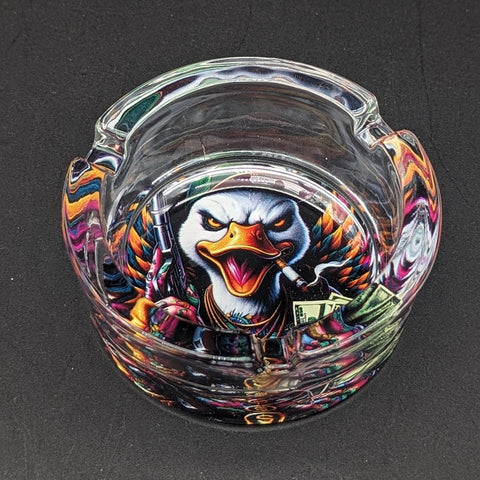 Glass Cash Money Eagle Ashtray