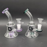 Glass House Circ Perc Glass Water Pipe | 5.5"-Avernic Smoke Shop