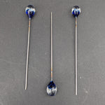 Glass Marble Hairpin Poker Tool | 3.5"-Avernic Smoke Shop