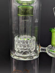 Glasslab 303 16" Dual Perc Straight Tube-Avernic Smoke Shop
