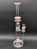 Glasslab 303 16" Dual Perc Straight Tube-Avernic Smoke Shop