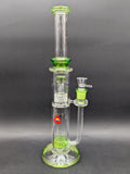 Glasslab 303 16" Dual Perc Straight Tube-Avernic Smoke Shop