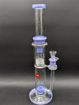 Glasslab 303 16" Dual Perc Straight Tube-Avernic Smoke Shop