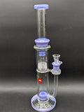 Glasslab 303 16" Dual Perc Straight Tube-Avernic Smoke Shop