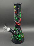 Glow in the Dark 420 Mushroom Beaker| 9.5"-Avernic Smoke Shop