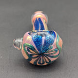 Gold Fumed Dichro Roped Hand Pipe 4.25"